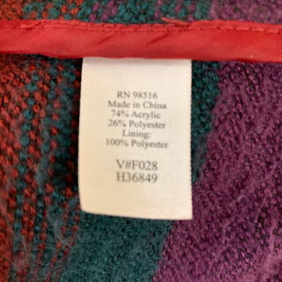 Vintage Coldwater Creek Size L Women's Colorful Aztec Print Southwestern Jacket - Picture 12 of 12